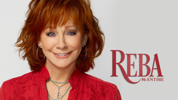Reba McEntire portrait with text