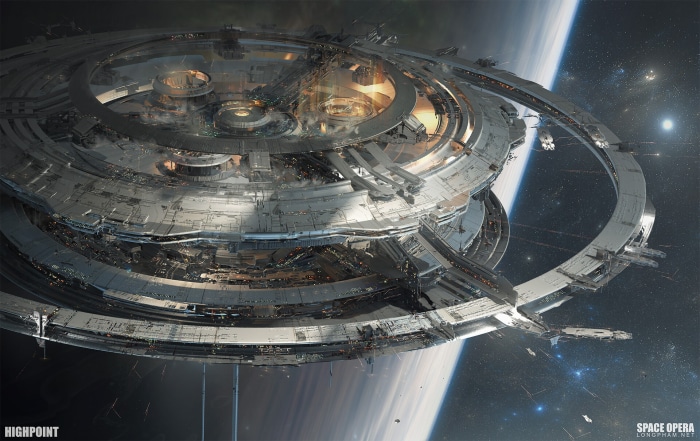 Space Station Highpoint by Long Pham
