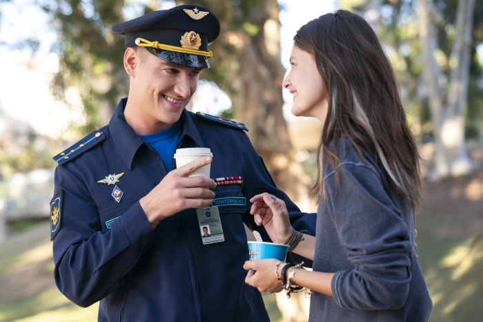 Diana Silvers and man in Space Force uniform