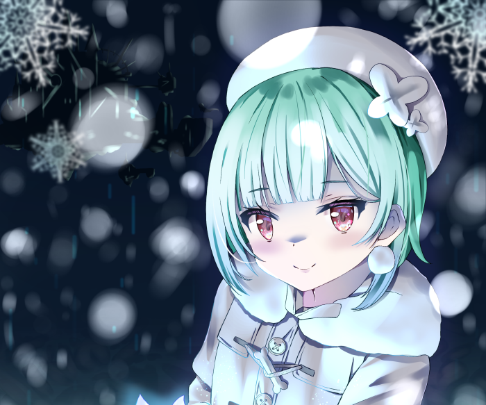 Uruha Rushia from Hololive in winter