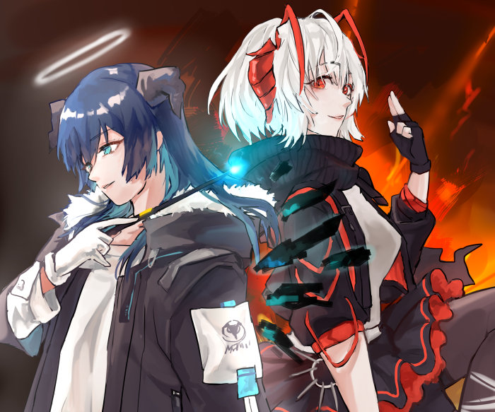 Mostima and W from Arknights