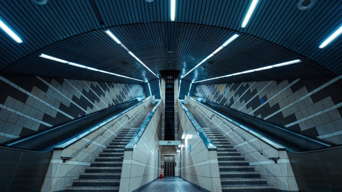 Dallas DART Tunnel Escalators and Stairs