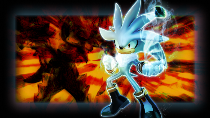 Silver the Hedgehog using psychic powers
