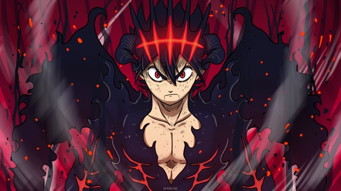 Asta in Demon Form from Black Clover