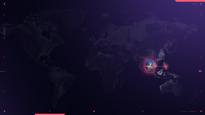 Neon from Valorant on World Map