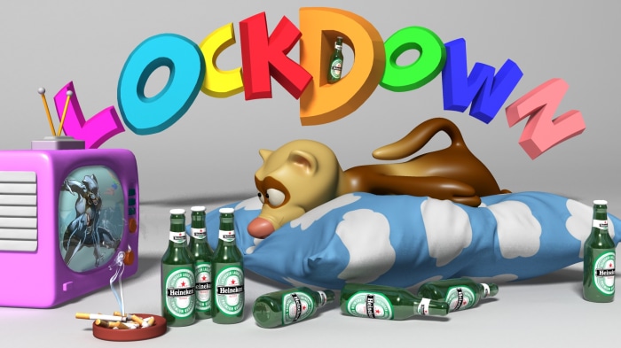 Lockdown with a Ferret, Beer, and Cigarettes