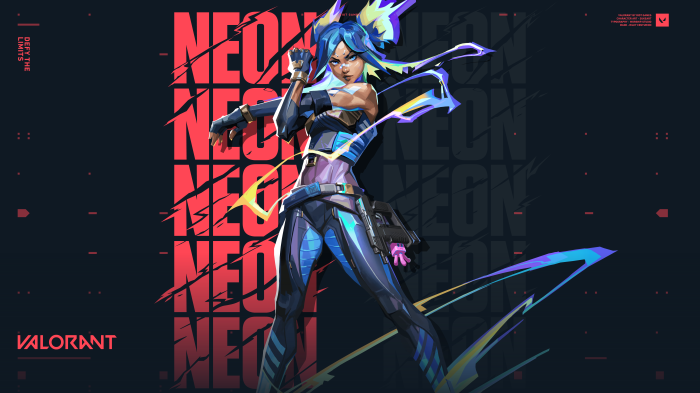 Neon from Valorant 4K