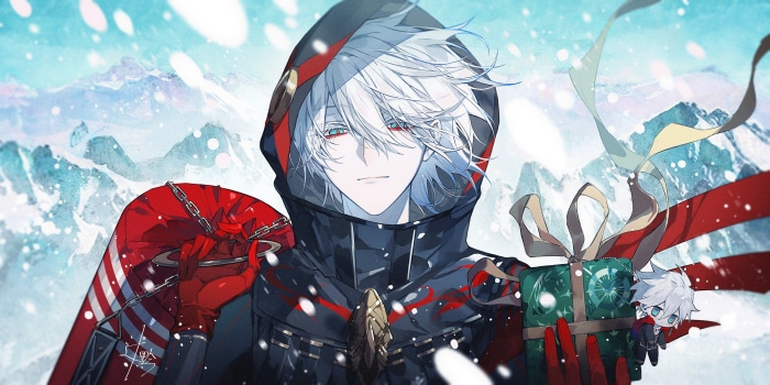 Karna from Fate/Grand Order in winter attire