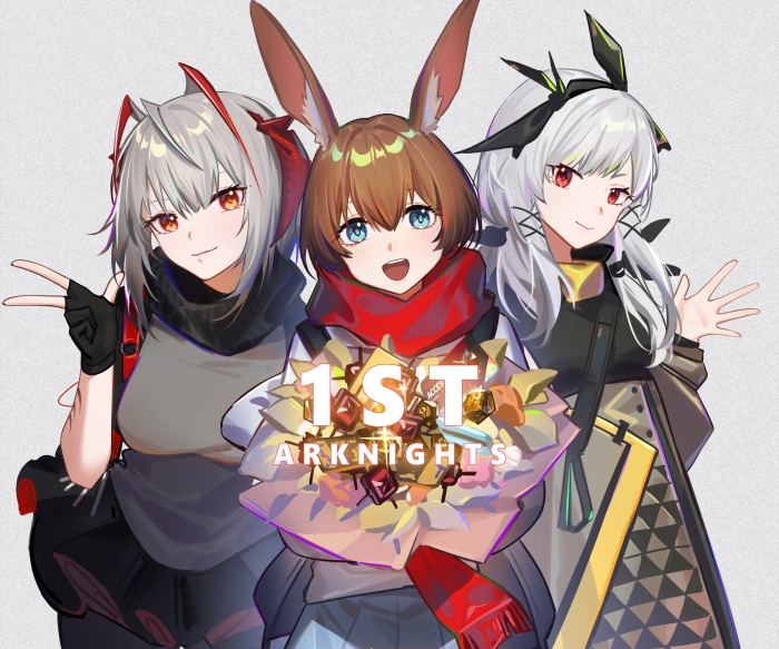 Amiya, W, and Weedy from Arknights