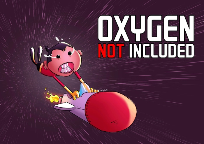 Oxygen Not Included: Character on a Rocket