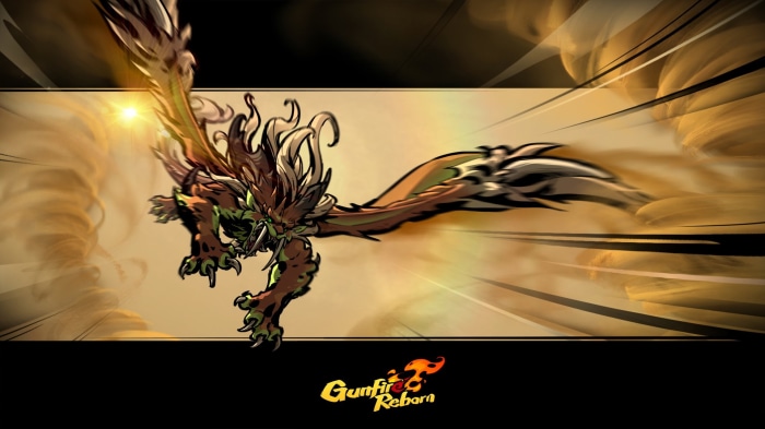 Gunfire Reborn creature with fiery mane