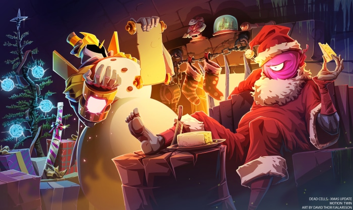 Dead Cells Xmas Update art by David Thor Fjalarsson