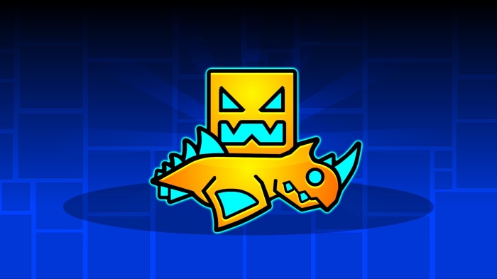 Geometry Dash Cube and Dinosaur Icon