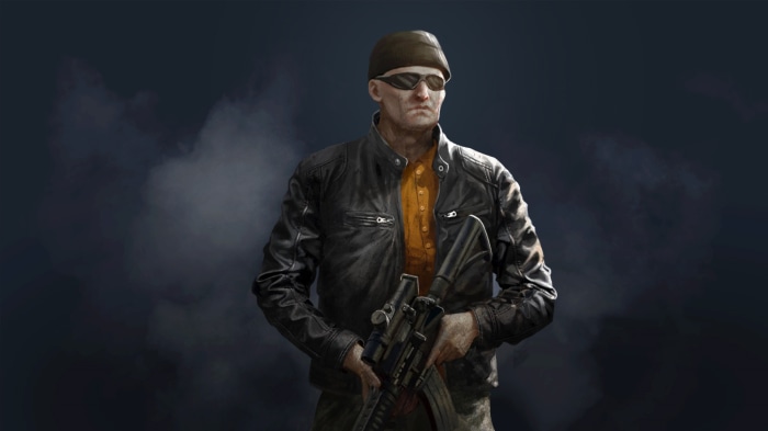 Man with rifle in SCUM