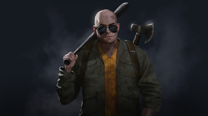 Man with baseball bat and axe from SCUM
