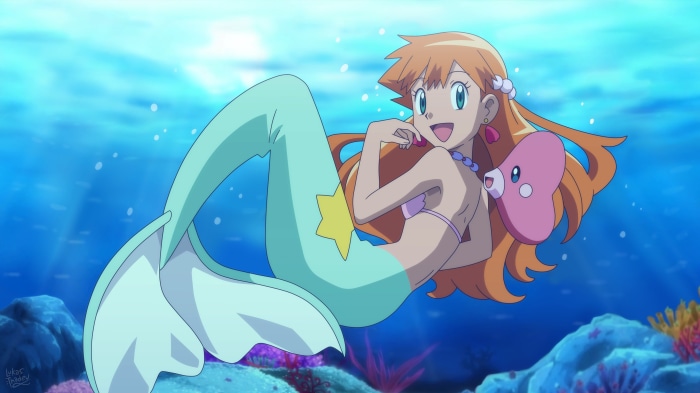 Misty as a Mermaid with Luvdisc in