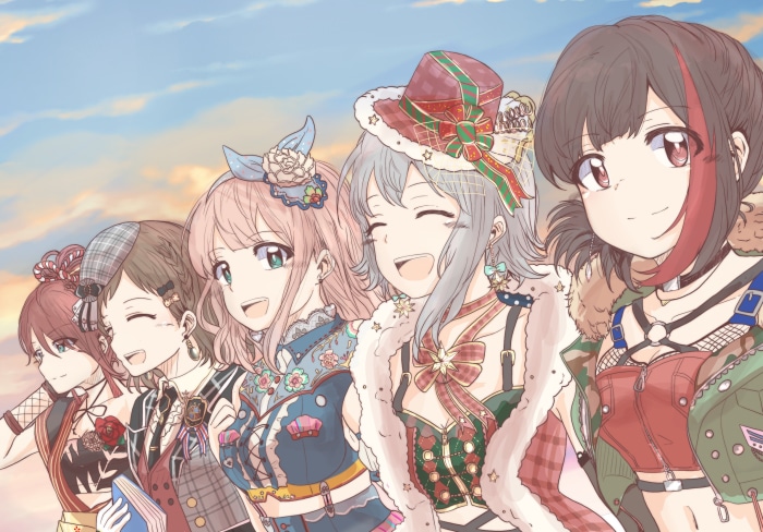 Afterglow girls from BanG Dream! Girls Band Party!