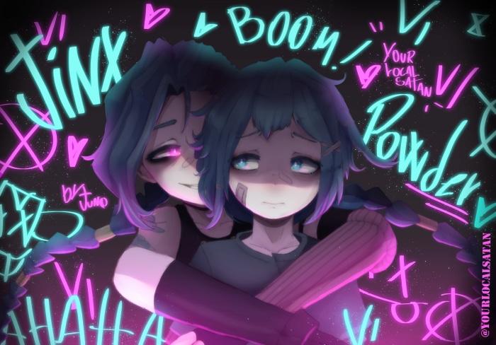 Jinx and Powder from League of Legends