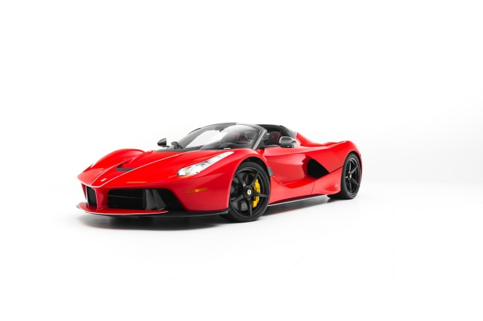Red Ferrari LaFerrari Aperta