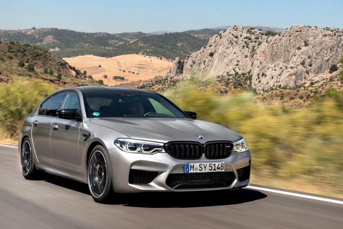 Silver BMW M5 Competition 4K