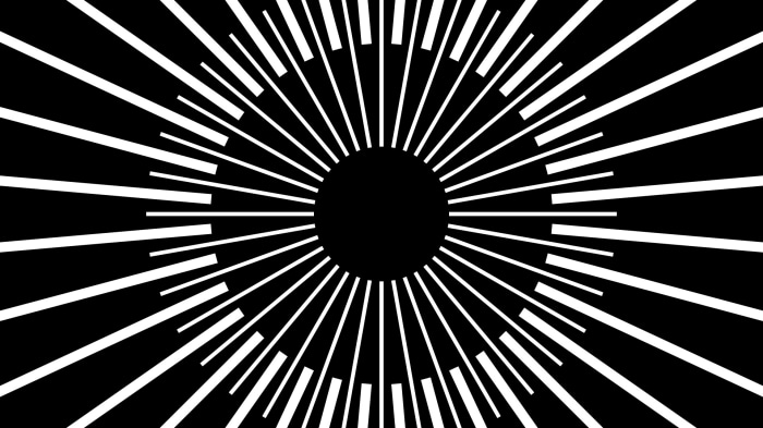 Abstract radial lines pattern