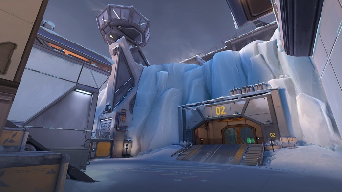 Valorant Icebox map environment