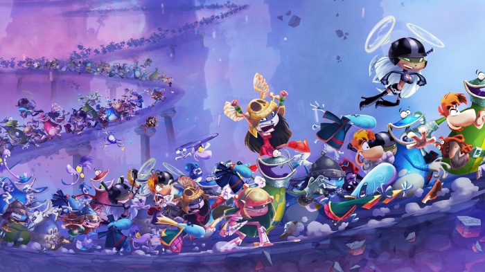 Rayman Legends characters in a procession