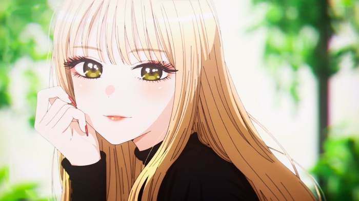 Marin Kitagawa Smiling with Long Blonde Hair