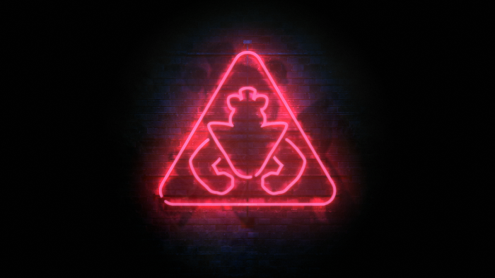 Freddy Fazbear's Security Breach Neon Logo 4K