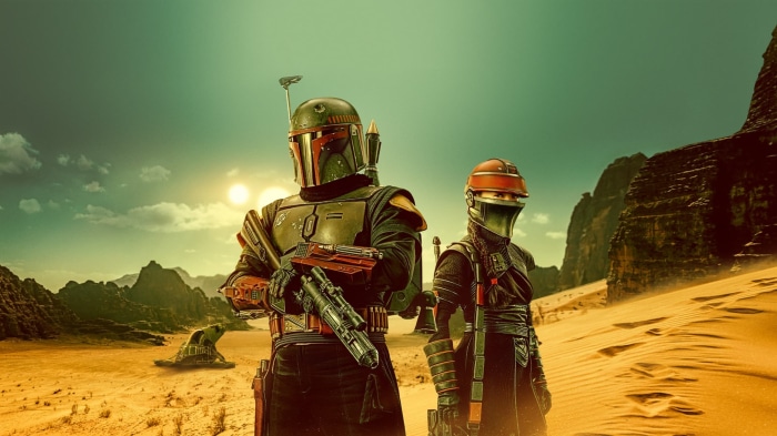 Boba Fett and Fennec Shand in The Book of Boba Fett