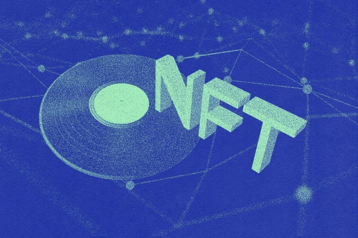 NFT and Vinyl Record