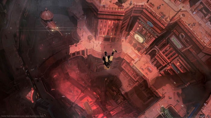 Gravity Rush 2 Kat falling