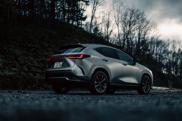 Lexus NX 350 F SPORT SUV on a road
