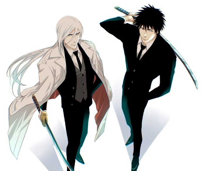 Kaien Shiba and Jushiro Ukitake from Bleach