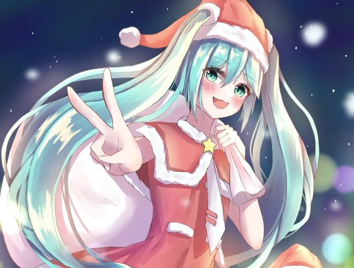 Hatsune Miku in Christmas Outfit