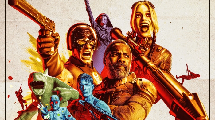 The Suicide Squad characters poster
