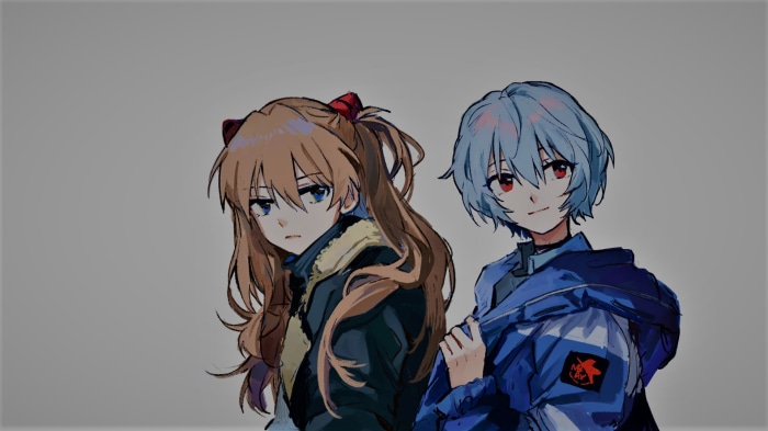 Rei Ayanami and Asuka Langley Sohryu from Evangelion
