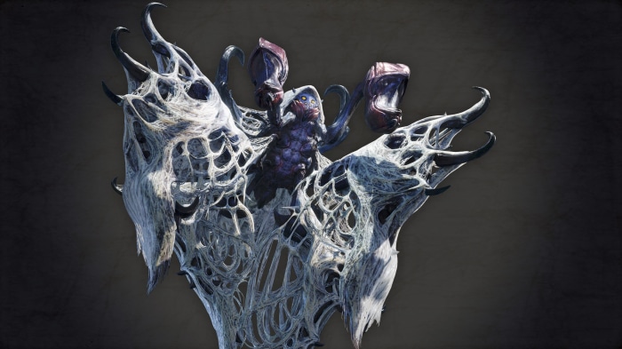 Monster Hunter Rise creature covered in webbing