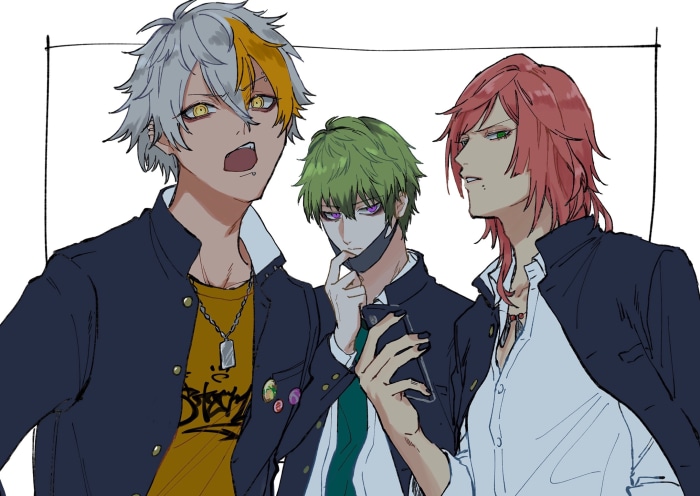 Lico, Heath, and Mizuki from BlackStar ~Theater Starless~