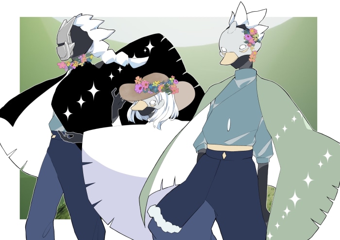 Sky: Children of the Light characters with flowers