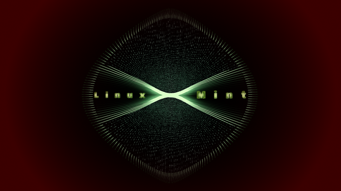 Linux Mint abstract digital art