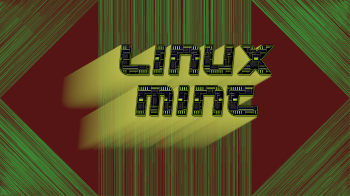 Linux Mint logo with abstract background