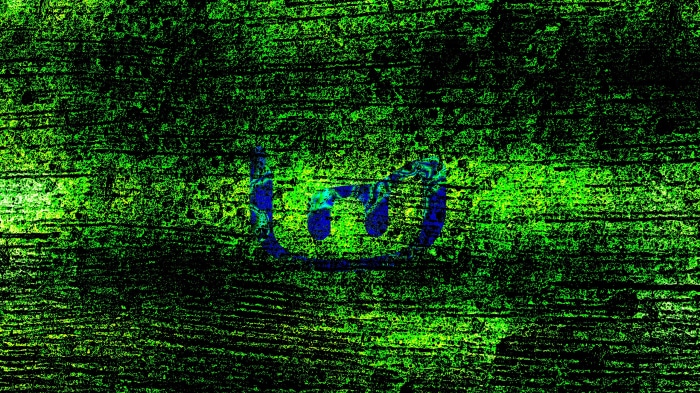 Linux Mint logo on textured green background