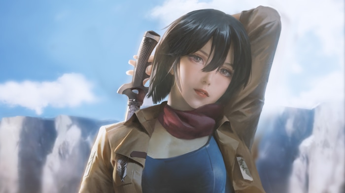Mikasa Ackerman from Attack On Titan 4K