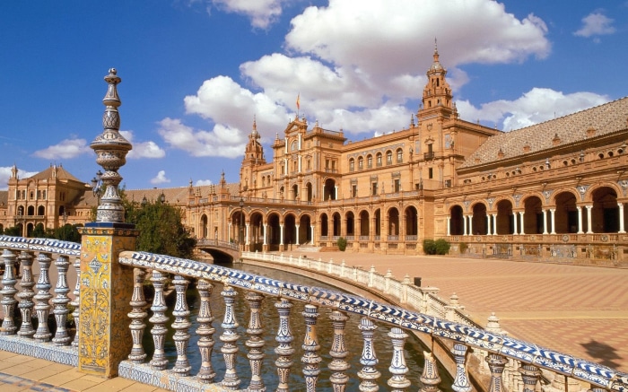 Plaza de España in Seville, Spain