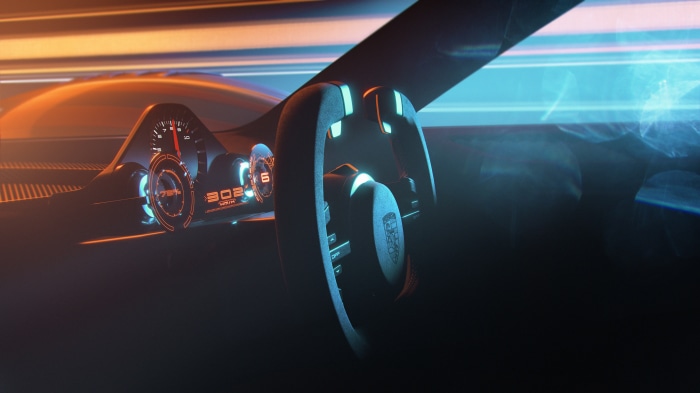 Porsche Vision 908 concept car interior
