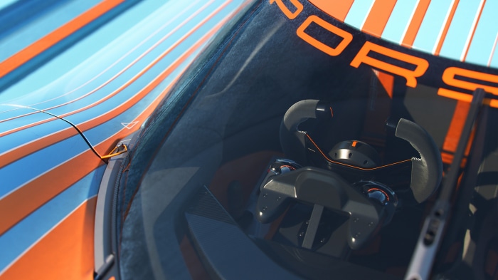 Porsche Vision 908 race car interior