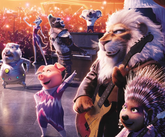 Sing 2: Ash, Rosita, Clay Calloway, Johnny, and Gunter perform