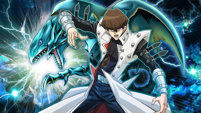 Seto Kaiba and Blue-Eyes White Dragon from Yu-Gi-Oh! Duel Links