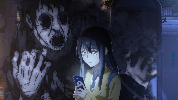 Miko Yotsuya from Mieruko-chan encounters a terrifying ghost